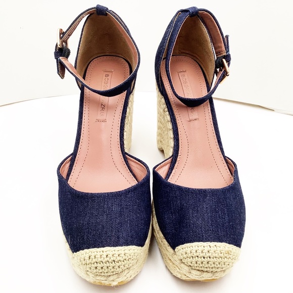 BCBGMAXAZRIA} Abell Denim Wedge Espadrille - Picture 11 of 13
